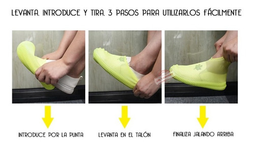 Imagen 5 de 6 de Cubre Zapato Tenis Protector Para Lluvia Impermeable Silicon
