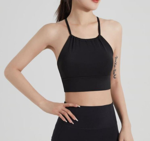 Blusas Tops Sin Espalda Mujer Para Gym Movimiento