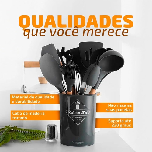 Juego De Utensilios De Cocina De 12 Piezas Con Mango De