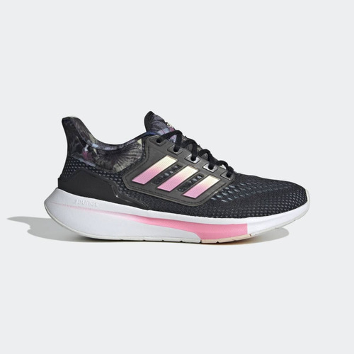 Tênis feminino adidas EQ21 Run cor core black/bliss orange/bliss pink - adulto 34 BR