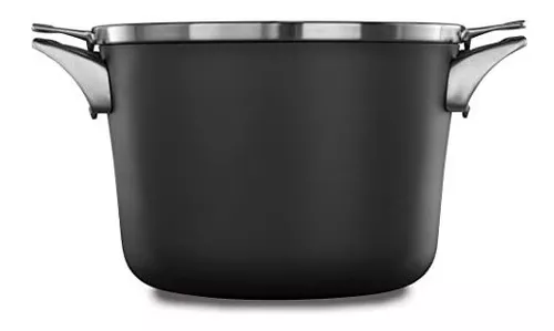 Stockpots 50 litros de acero inoxidable profundo para cocinar olla base de  inducción para varias fuentes de calor (color plateado, tamaño: 2,187.0 in