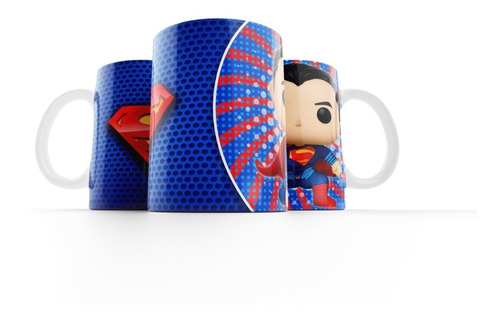 Caneca Cerâmica Herois Da Dc - Super Homem