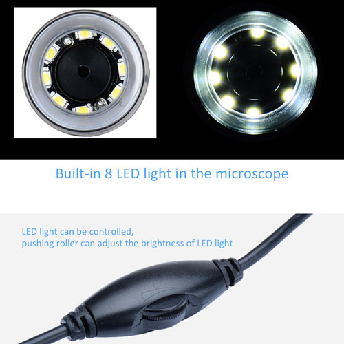 P Microscopio Digital 1000x Magnification Usb Con 8 Led