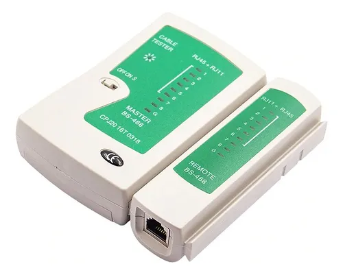 Tester De Red Probador Cable Redes Rj45 Rj11 Utp + Funda