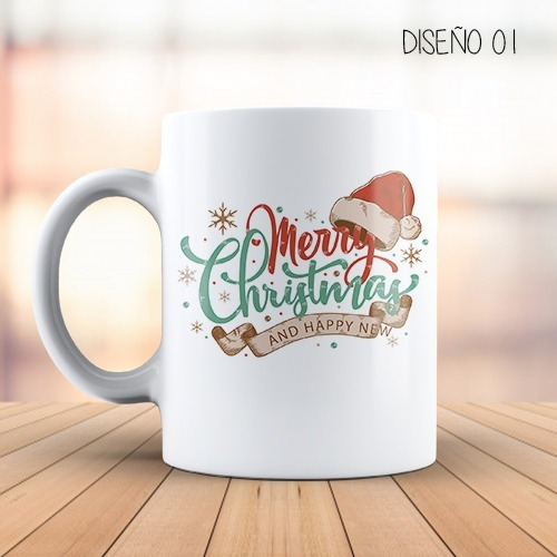 Imagen 7 de 9 de Caja De 36 Tazas Navideñas 12 Modelos Diferentes