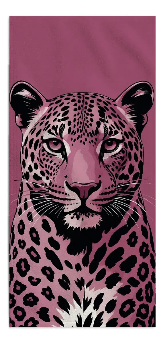 Toalha Animal Selvagem Arte Moderna Praia E Banho Tb0284
