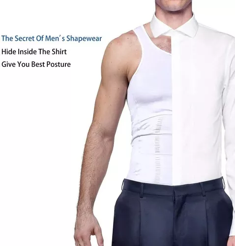 Camiseta Modeladora Nanofort Faja Hombre Corrector Postura