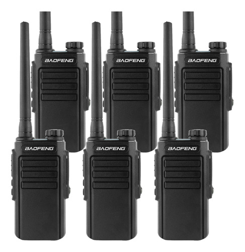 6 Radios Baofeng Walkie Talkies Mp31 Uhf Con Manos Libres