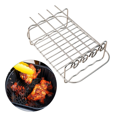 Air Fryer Rack Aço Inoxidável Torrefação Cozinheira