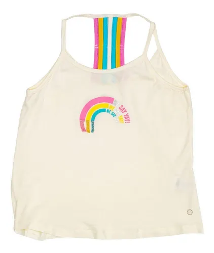 Polera Niña Blanco Letra Pillín