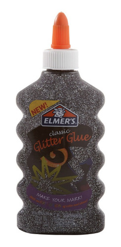 Pegamento Glitter Negro 177ml Elmer's Para Manualidades