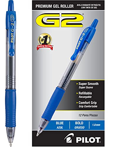 Pilot G2- Boligrafos De Gel De Alta Calidad, Con Punta Esfer