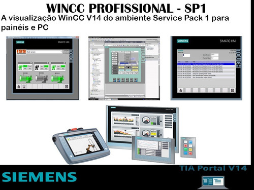 Siemens Tia Portal V14 - Sp1 / Wincc Profissional + Runtime