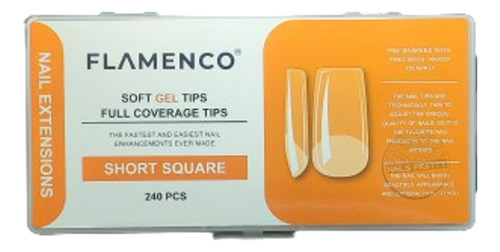 Tips Soft Gel Flamenco 240 Pcs.