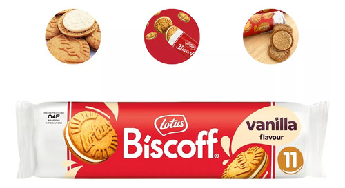 Galletas Lotus Biscoff Relleno Vainilla Sandwich 110g 2 Pack