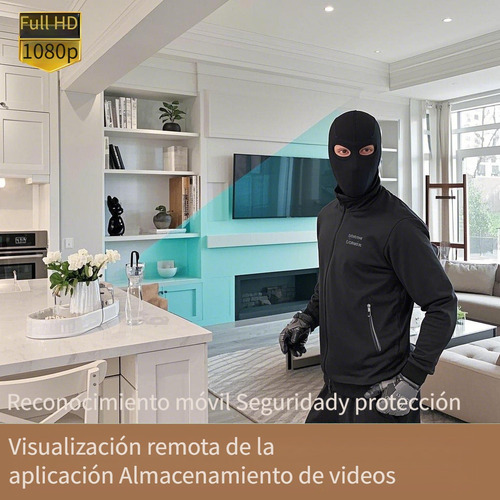 Cámara Espía Oculta 4k Mini Wifi Plug-in Negra