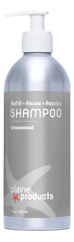Shampoo Ecológico De Produtos Plaine - Sem Perfume - Sem Sul