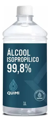 Álcool Isopropílico QuimiVida 1L 99,8% Pureza Solvente Eletrônico...
