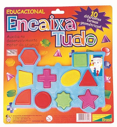 Encaixa Tudo Educacional 10 Formas Geométricas - 98756