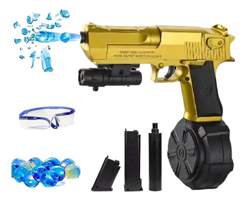 Pistola De Hidrogel Automática Desert Eagle Magnum Tambor