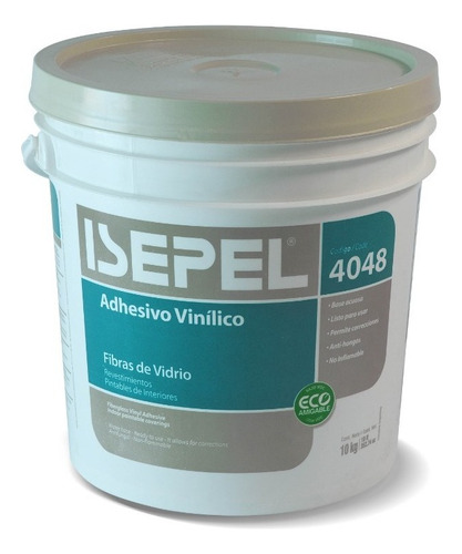 Adhesivo Pegamento Revest Fibra De Vidrio Isepel 4048 X 10kg