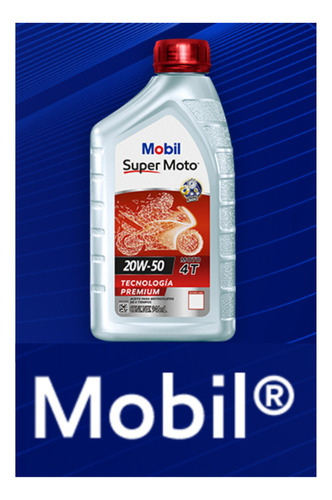 Aceite Mobil Super Moto 4 Tiempos 20w50 946ml