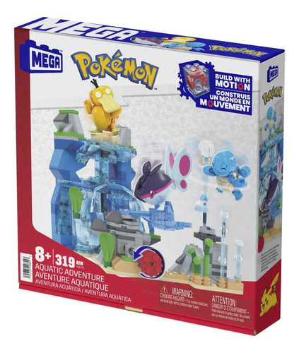 Playset Blocos Mega Pokémon Aventura Aquática Hxf79 - Mattel