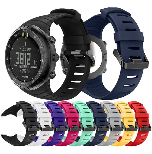 Pulseira Compatível Com Suunto Core Std / All Black Cores