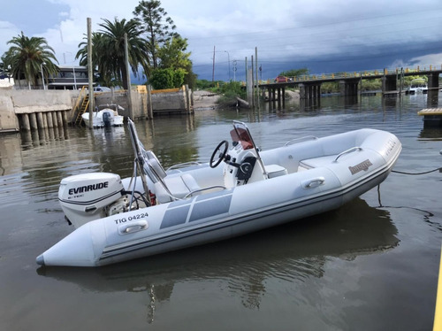 Semirrigido 420 Con Evinrude E-tec 40hp Impecable