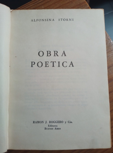 Storni , Alfonsina , Obra Poetica, 1948 