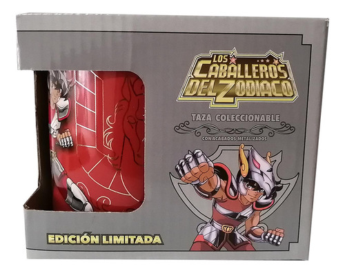 Taza Coleccionable  Los Caballeros Del Zodiaco  Seiya 330 Ml