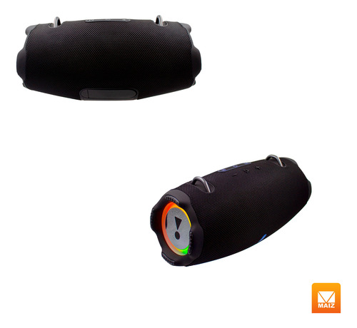 Bocina Radio Fm Luz Led Recargable Usb Bluetooth Portatil
