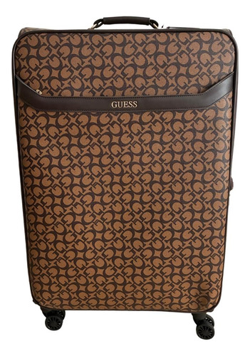 Maleta De Viaje Café Guess Karlin Travel Mod.l8836988-coc Marrón Oscuro Karlin Travel