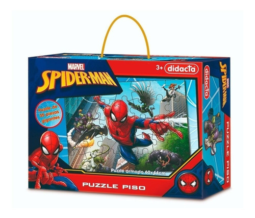 Puzzle De Piso Spiderman Hombre Araña - Piezas Gigantes