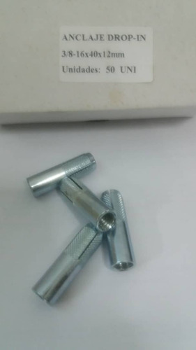 Imagen 1 de 3 de Anclajes Drop In 3/8 Caja 50 Und. Fasteners Panama