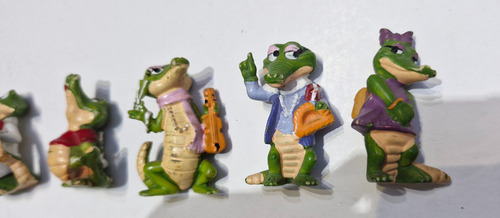 Lote Muñecos Figuras Locodrilos Huevo Kinder Año 90 (Usado)