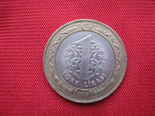  Turquía 1 Lira Bimetalica.