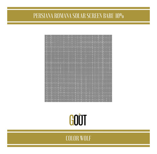 Persiana Romana Solar Screen Mod Baru 10% 1.20 X 2.30 M