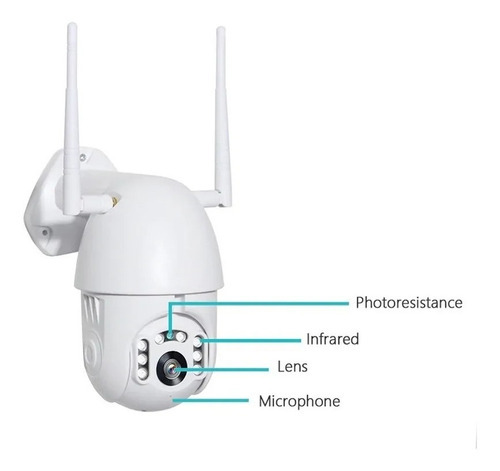 Camara De Seguridad Ip Domo Exterior V-307r Wn Color Blanco