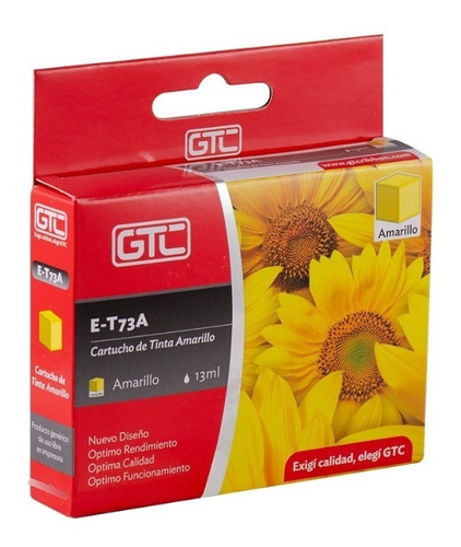 Cartucho Alternativo Para Epson 73 Gtc 734 Amarillo 13ml