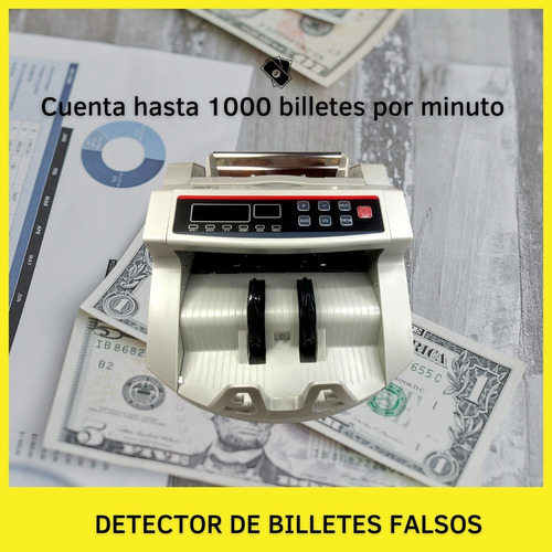 Imagen 7 de 10 de Contadora Billetes Detector Falsos Oryx Dinero Maquina Full