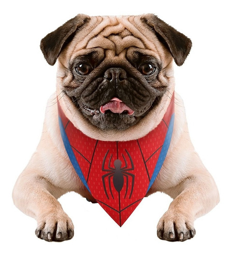 Bandana - Lenço Homem Aranha - Cachorro Pequeno - P P - P