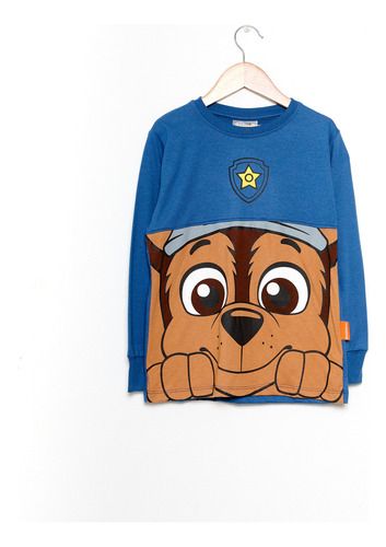 Remera Paw Patrol Chase Niños Original Nickelodeon