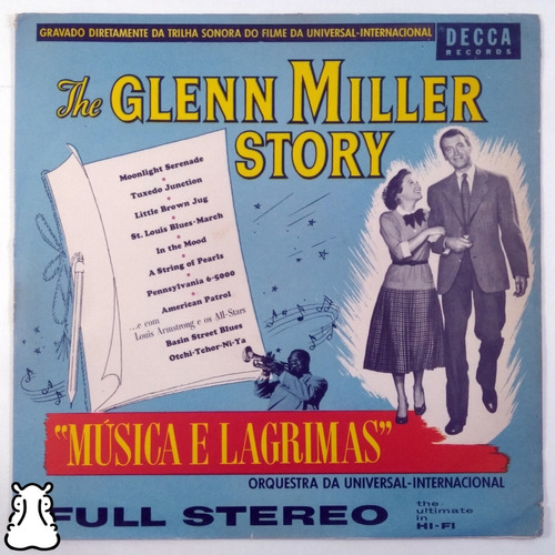 Lp Filme Glenn Miller Story Música E Lágrimas Disco De Vinil