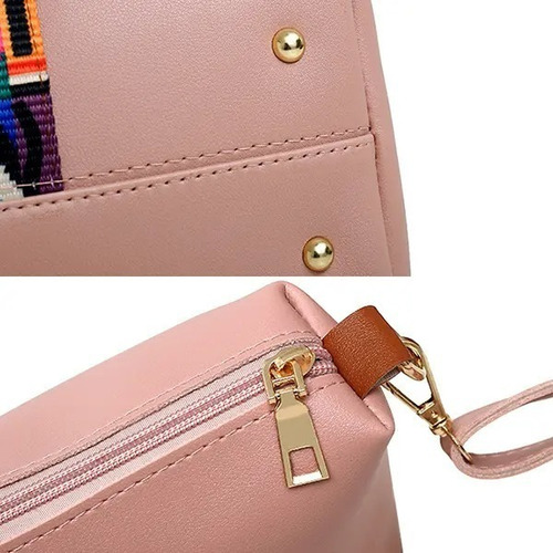Imagen 7 de 7 de Set 4 Bolsas Mujer Moda Cartera Crossbody Tote Hobo Hombro
