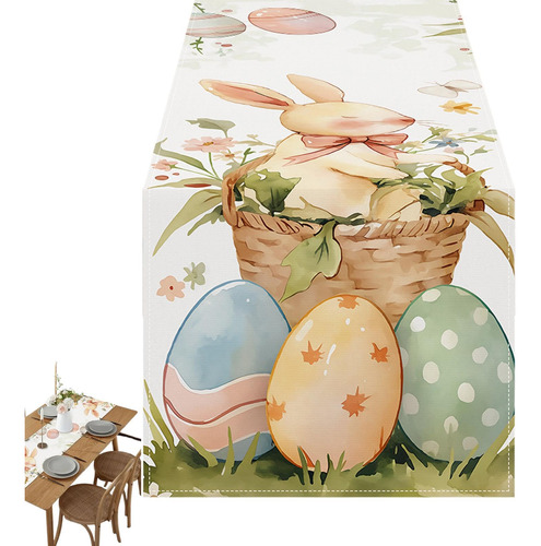 Caminos De Mesa De Pascua Con Huevo De Conejo | Pascua