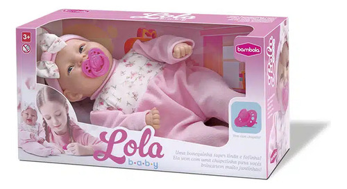 Boneca Lola Baby Com Chupeta Boneca Bambola