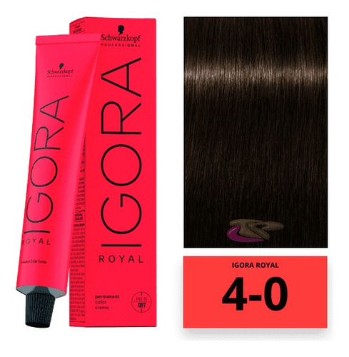 Tinte Igora Royal Tono 4-0 Castaño Medio Schwarzkopf 60 Gr