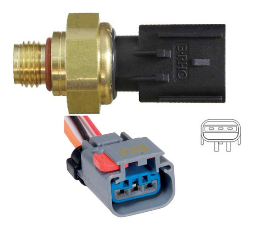 Sensor Eletronico Pressao Bg6x9f479ba 3rho-7743 +conector