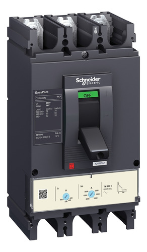 Interruptor Monoblock Schneider 4p Regulable 360a 36ka